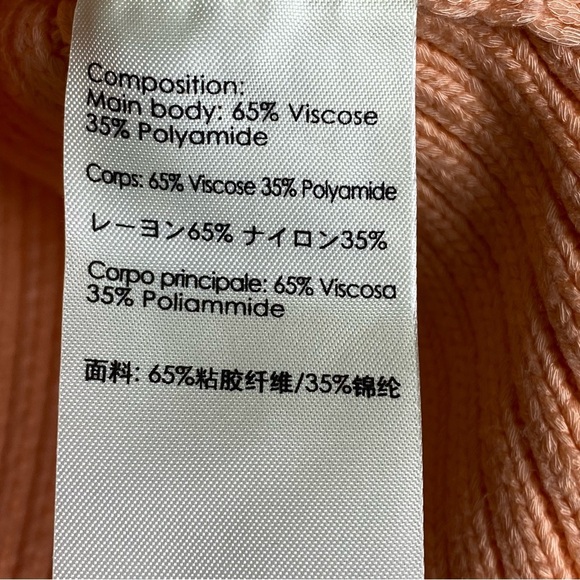 3-1 Phillip Lim Sleeveless Sweater, Peach, Ribbed Size M - Picture 6 of 11
